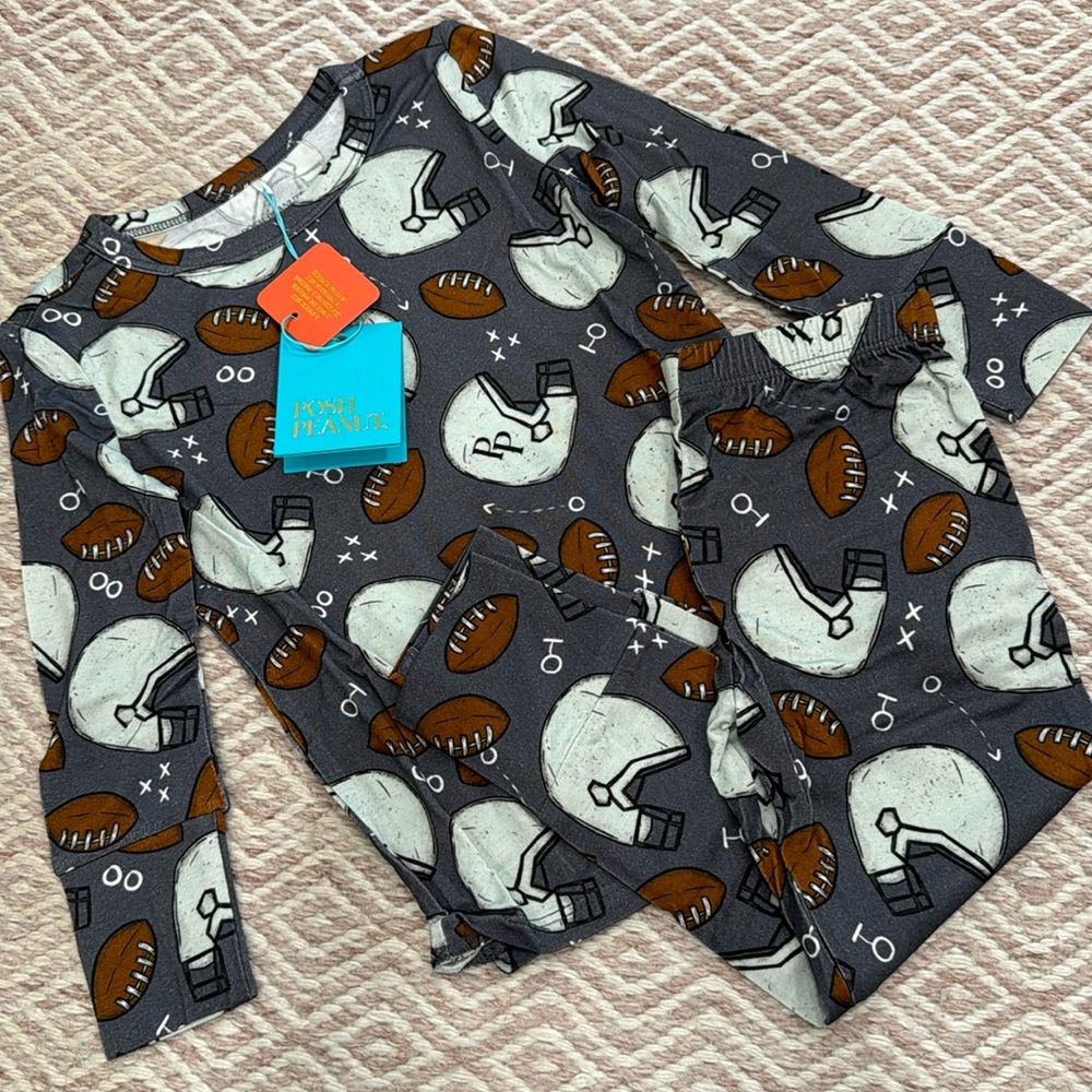 Posh Football Pajamas, 7/8y